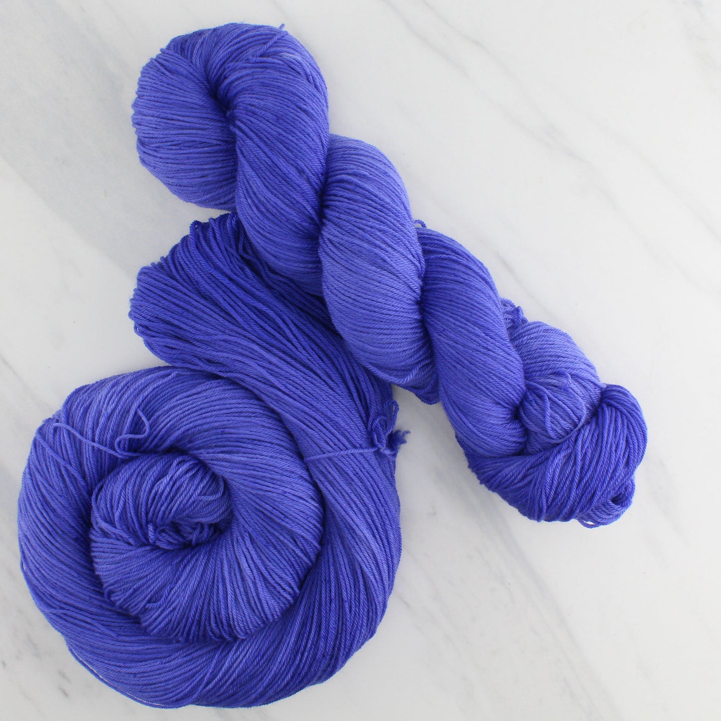 BLUEBONNET BONNET Hand Dyed on Sock Perfection - Semi-Solid Colorway