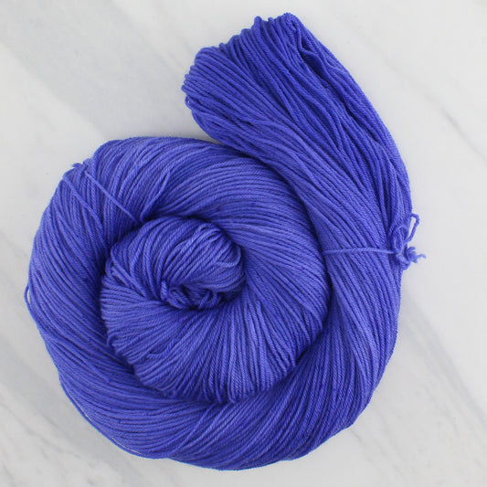 BLUEBONNET BONNET Hand Dyed on Sock Perfection - Semi-Solid Colorway