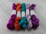 BOOKSTORE ON A RAINY DAY Mini-Skein Set of Five - Hand-Dyed 20 gram Sock-Weight Mini Skeins on Splendid Sock