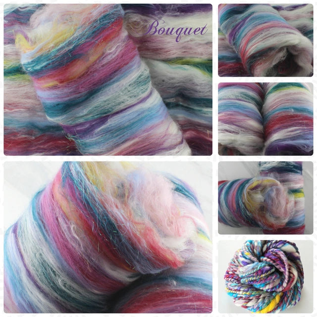 BOUQUET Carded Batts for Spinning and Felting