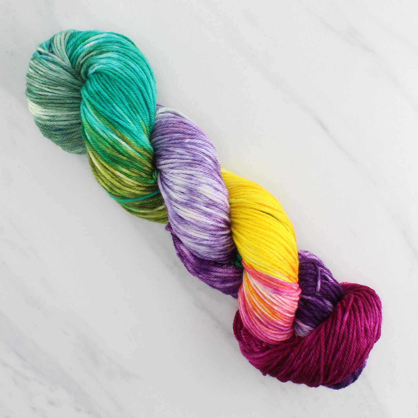 BOUQUET Hand-Dyed on Squoosh DK - Block Variegated Colorway