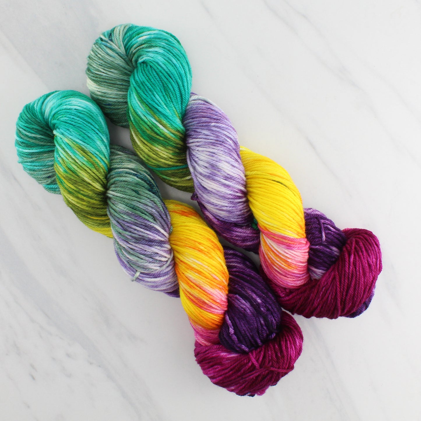 BOUQUET Hand-Dyed on Squoosh DK - Block Variegated Colorway