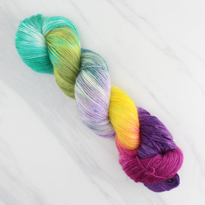 BOUQUET Hand Dyed on Dream Fingering - Block Variegated Colorway