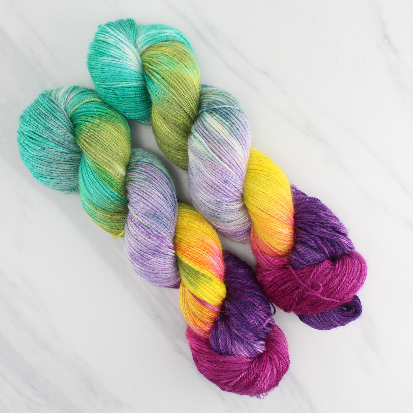 BOUQUET Hand Dyed on Dream Fingering - Block Variegated Colorway