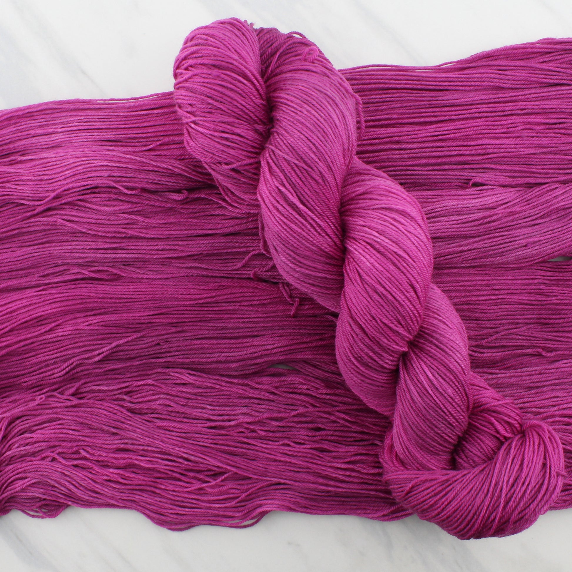 BURGUNDY ROSE on Sock Perfection  - Hand-Dyed Yarn - Purple Lamb