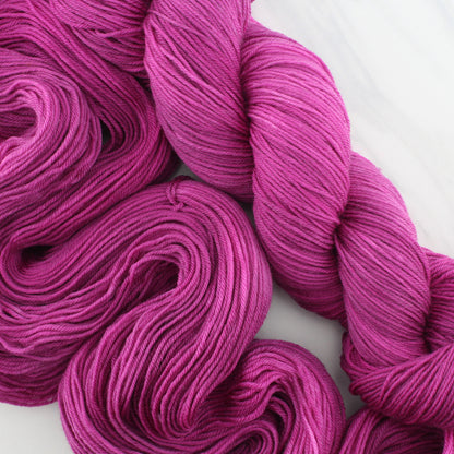 BURGUNDY ROSE on Sock Perfection  - Hand-Dyed Yarn - Purple Lamb