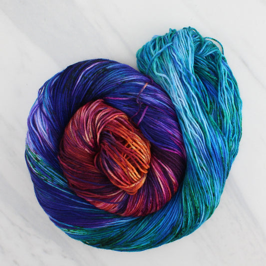 CARIBBEAN SUNSET on Sock Perfection  - Hand-Dyed Yarn