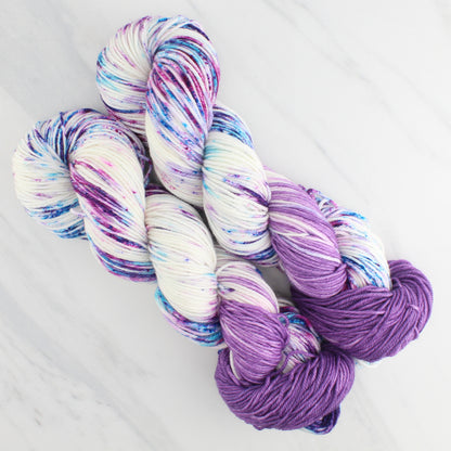 CARNEVALE Hand-Dyed Yarn on Squoosh DK - Assigned Pooling Colorway