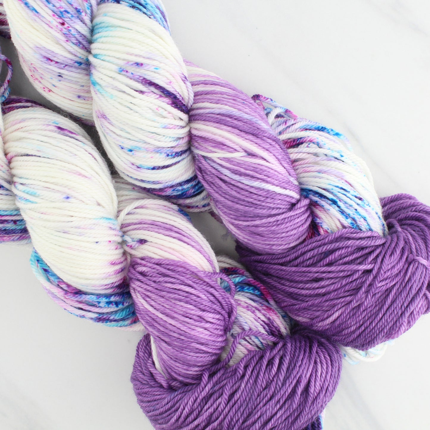 CARNEVALE Hand-Dyed Yarn on Squoosh DK - Assigned Pooling Colorway
