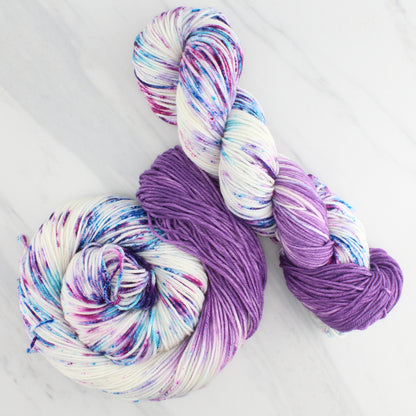 CARNEVALE Hand-Dyed Yarn on Squoosh DK - Assigned Pooling Colorway