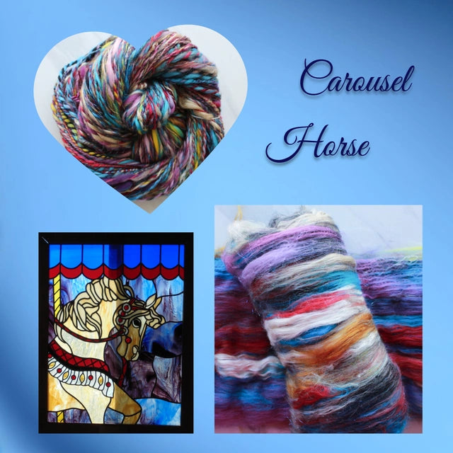 CAROUSEL HORSE Art Batts to Spin