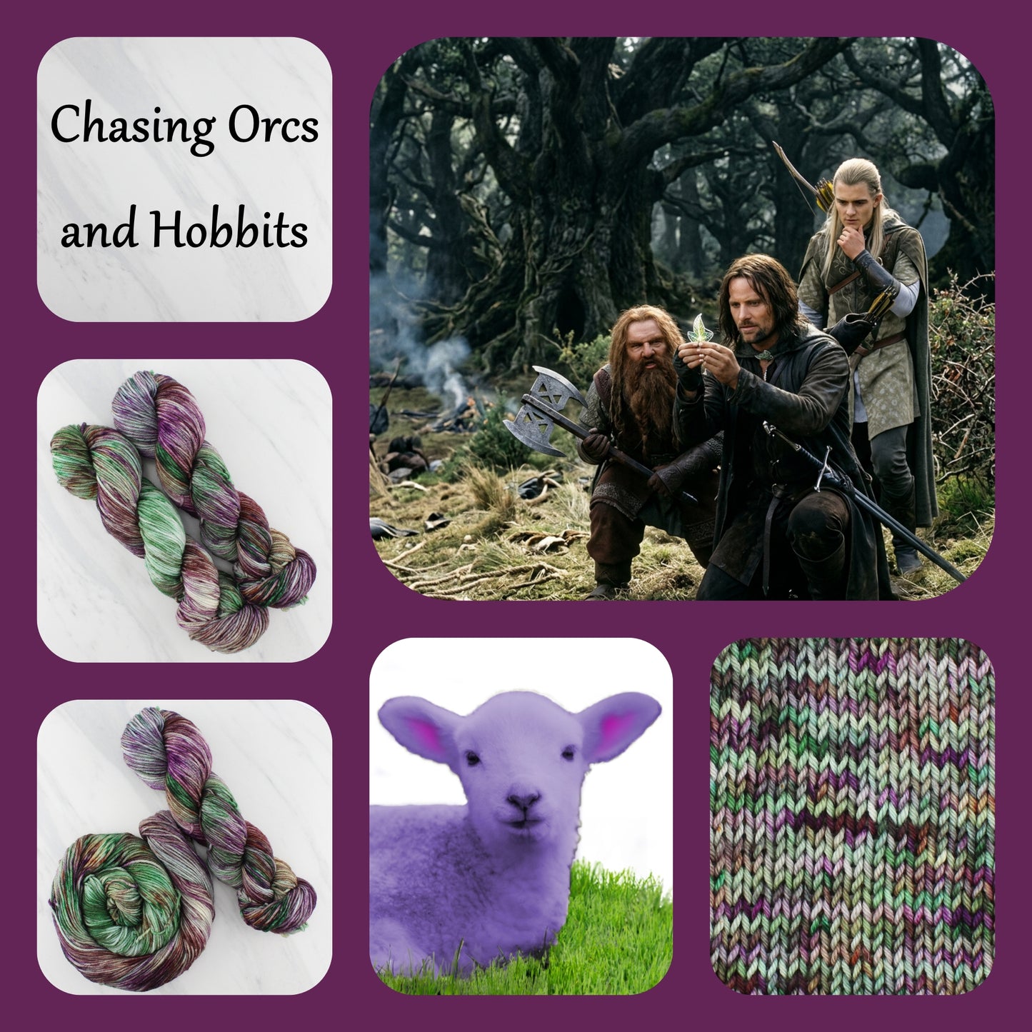 The Lord of the Rings Collection - CHASING ORCS AND HOBBITS - Yarn Dyed to Order