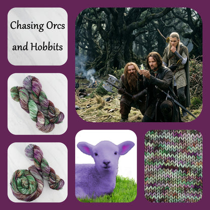 The Lord of the Rings Collection - CHASING ORCS AND HOBBITS - Yarn Dyed to Order