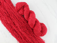 CHERRIES JUBILEE on Sparkly Merino Sock Yarn