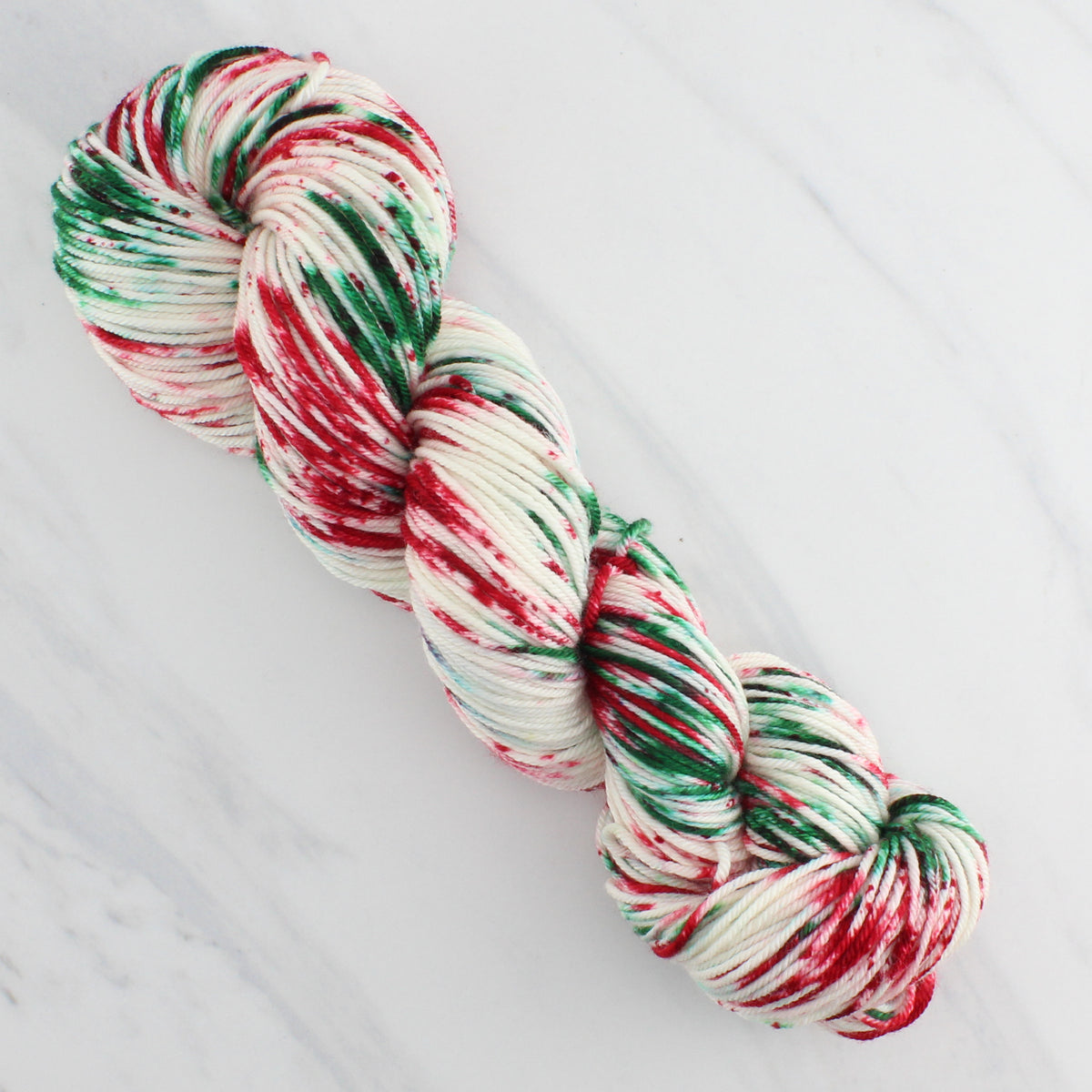 CHRISTMAS CANDY on Squoosh DK - Splashed and Speckled Colorway