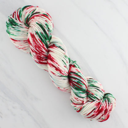 CHRISTMAS CANDY on Squoosh DK - Splashed and Speckled Colorway