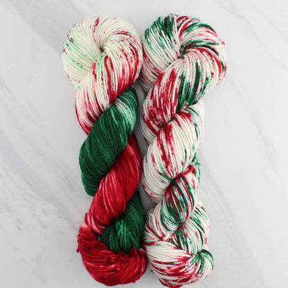 CHRISTMAS CANDY on Squoosh DK - Splashed and Speckled Colorway