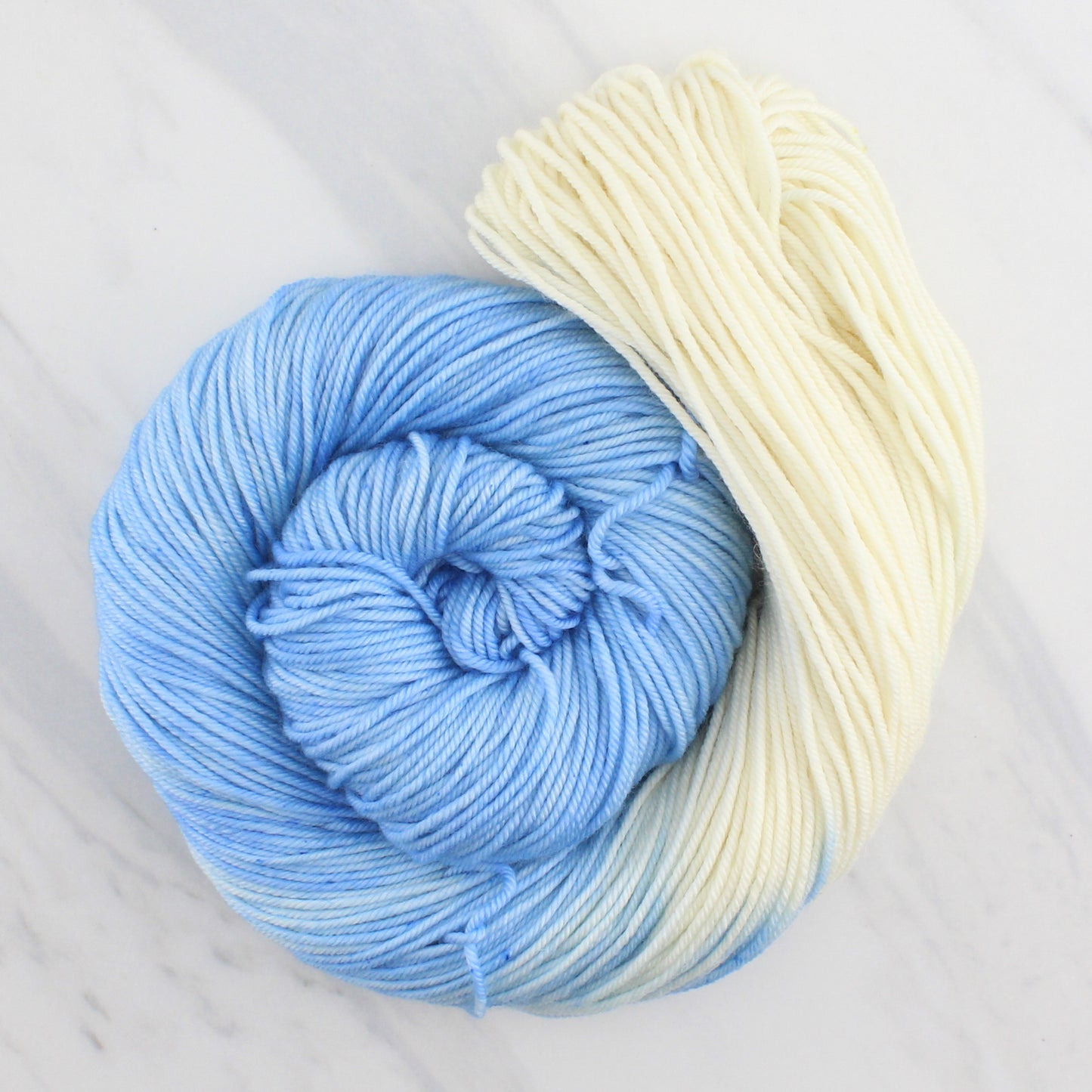 CLOUD GAZING Hand Dyed on Squoosh Worsted - Assigned Pooling Yarn