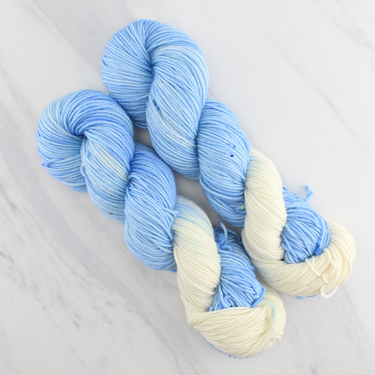 CLOUD GAZING Hand Dyed on Squoosh Worsted - Assigned Pooling Yarn