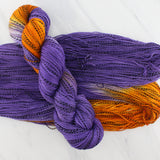 Butterfly Collection - COLORADO HAIRSTREAK BUTTERFLY Hand-Dyed Yarn on Stained Glass Sock - Assigned Pooling Colorway