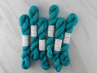 TURQUOISE MINI SKEINS on Splendid Sock