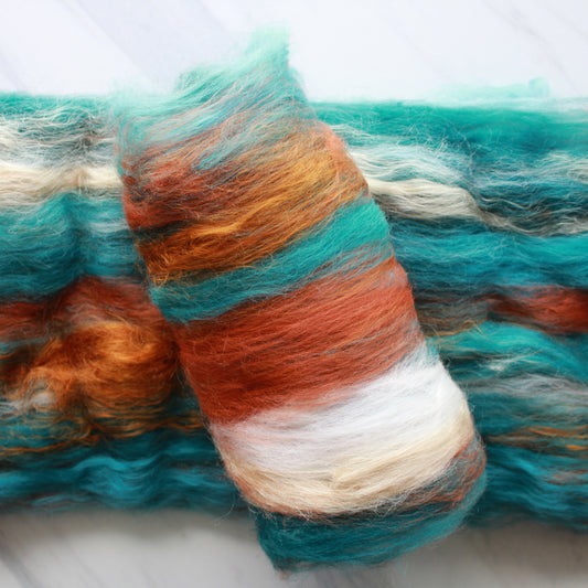 COPPER ROOF Spinning Fiber Batt - Purple Lamb