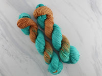 COPPER ROOF Hand-Dyed on Squoosh DK - Assigned Pooling Colorway