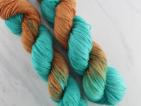 COPPER ROOF Hand-Dyed on Squoosh DK - Assigned Pooling Colorway