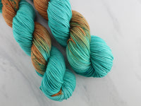 COPPER ROOF Hand-Dyed on Squoosh DK - Assigned Pooling Colorway