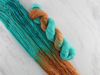 COPPER ROOF Hand-Dyed on Squoosh DK - Assigned Pooling Colorway