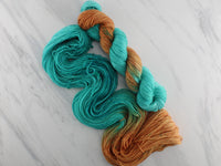 COPPER ROOF Hand-Dyed on Squoosh DK - Assigned Pooling Colorway