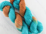COPPER ROOF Hand-Dyed Yarn on Sock Perfection - Assigned Pooling Colorway