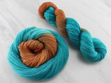 COPPER ROOF Hand-Dyed Yarn on Sock Perfection - Assigned Pooling Colorway