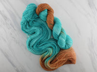 COPPER ROOF Hand-Dyed on Super Sport - Assigned Pooling Colorway