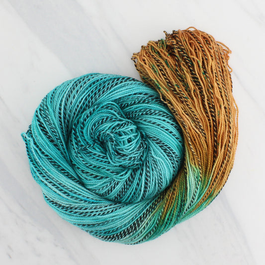 COPPER ROOF on Stained Glass Sock - Assigned Pooling Colorway
