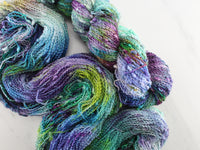 CRAB NEBULA Hand-Dyed Yarn on Squiggle Sock