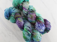CRAB NEBULA Hand-Dyed Yarn on Squiggle Sock