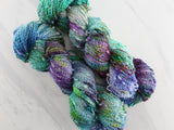 CRAB NEBULA Hand-Dyed Yarn on Squiggle Sock