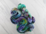 CRAB NEBULA Hand-Dyed Yarn on Squiggle Sock