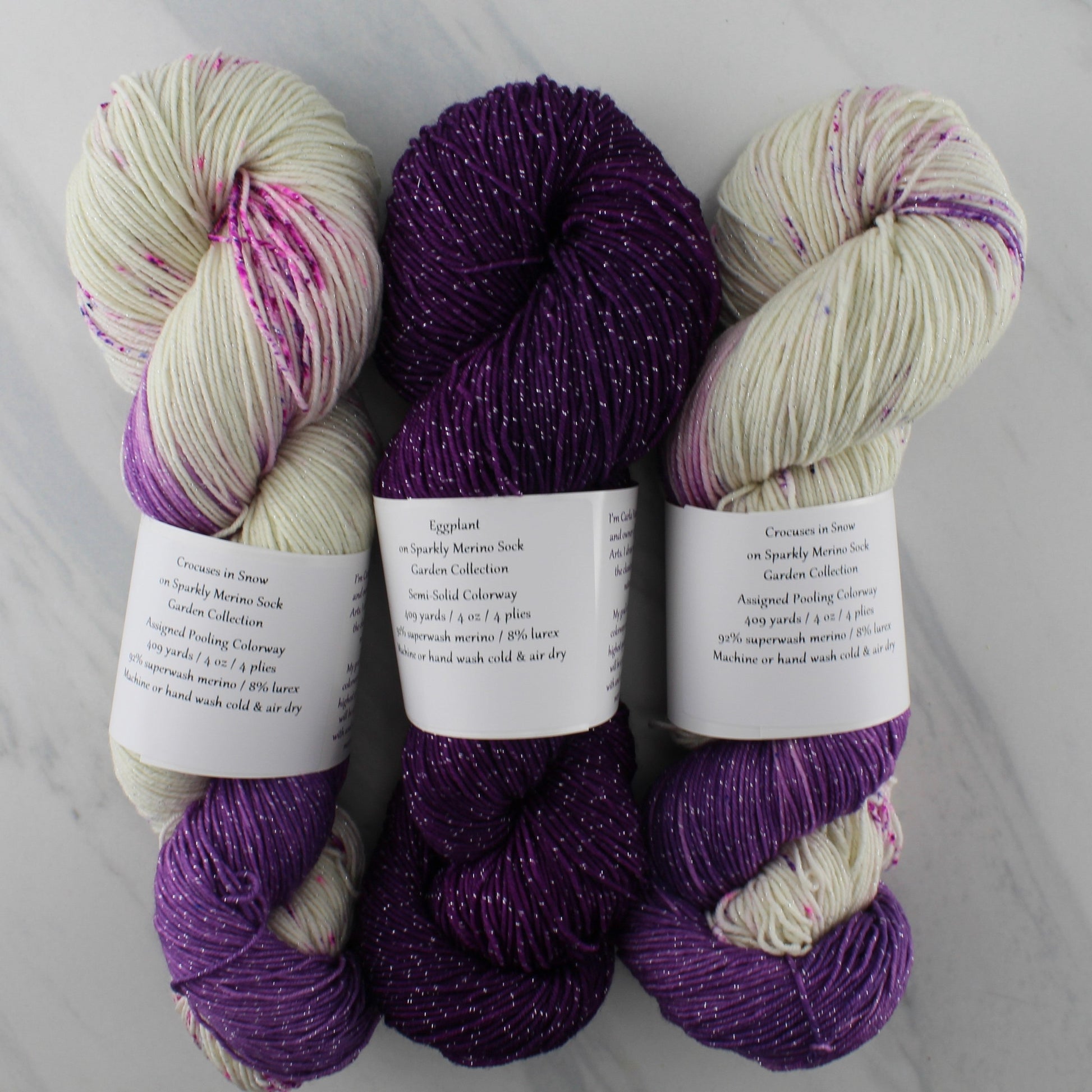 BUDS AND BLOOMS YARN SETS PREORDER for Deborah Bowanko's Buds and Blooms Pattern and KAL - Purple Lamb