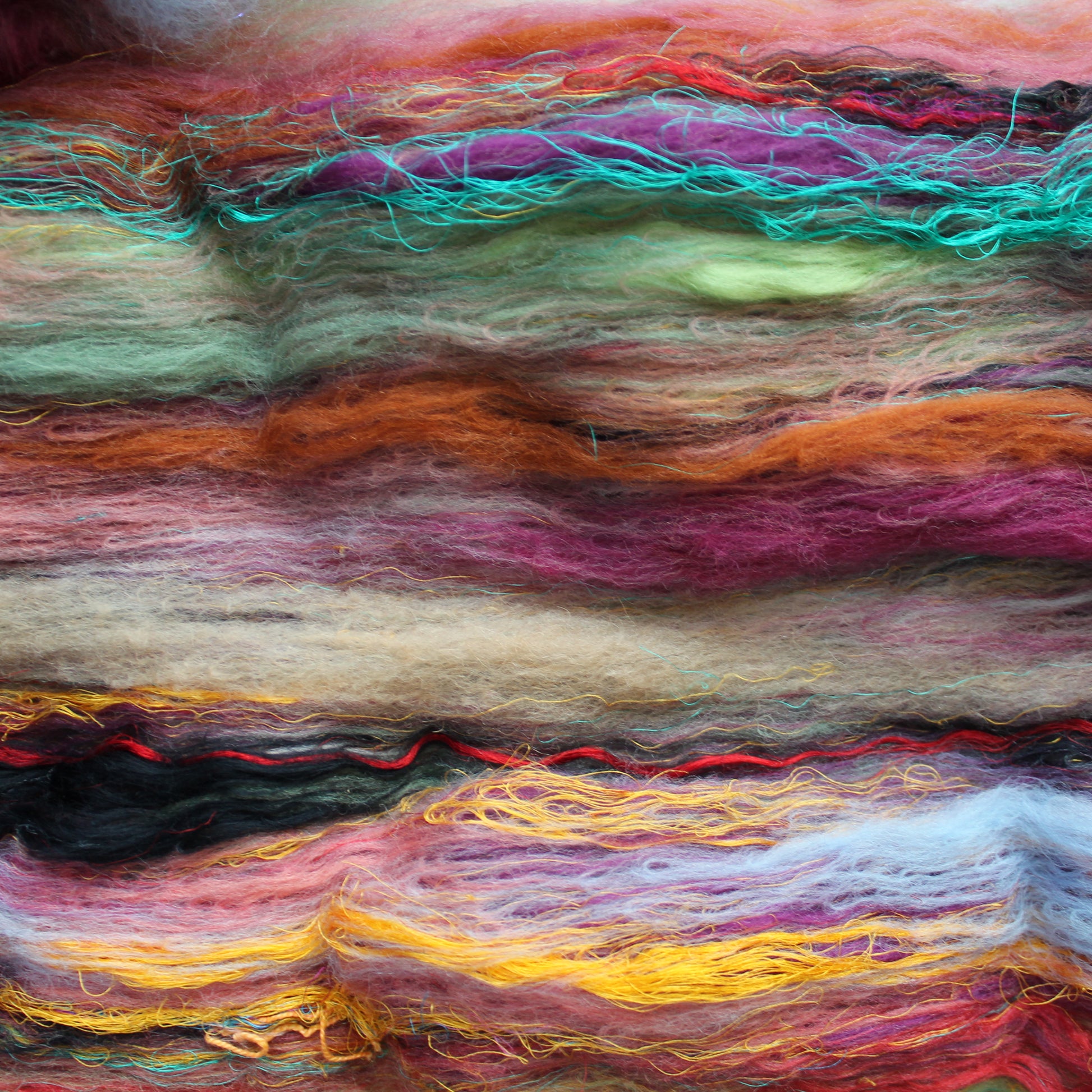 DANCE OF THE GYPSIES Art Batts to Spin and Felt - Purple Lamb