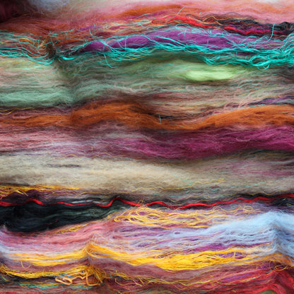 DANCE OF THE GYPSIES Art Batts to Spin and Felt - Purple Lamb