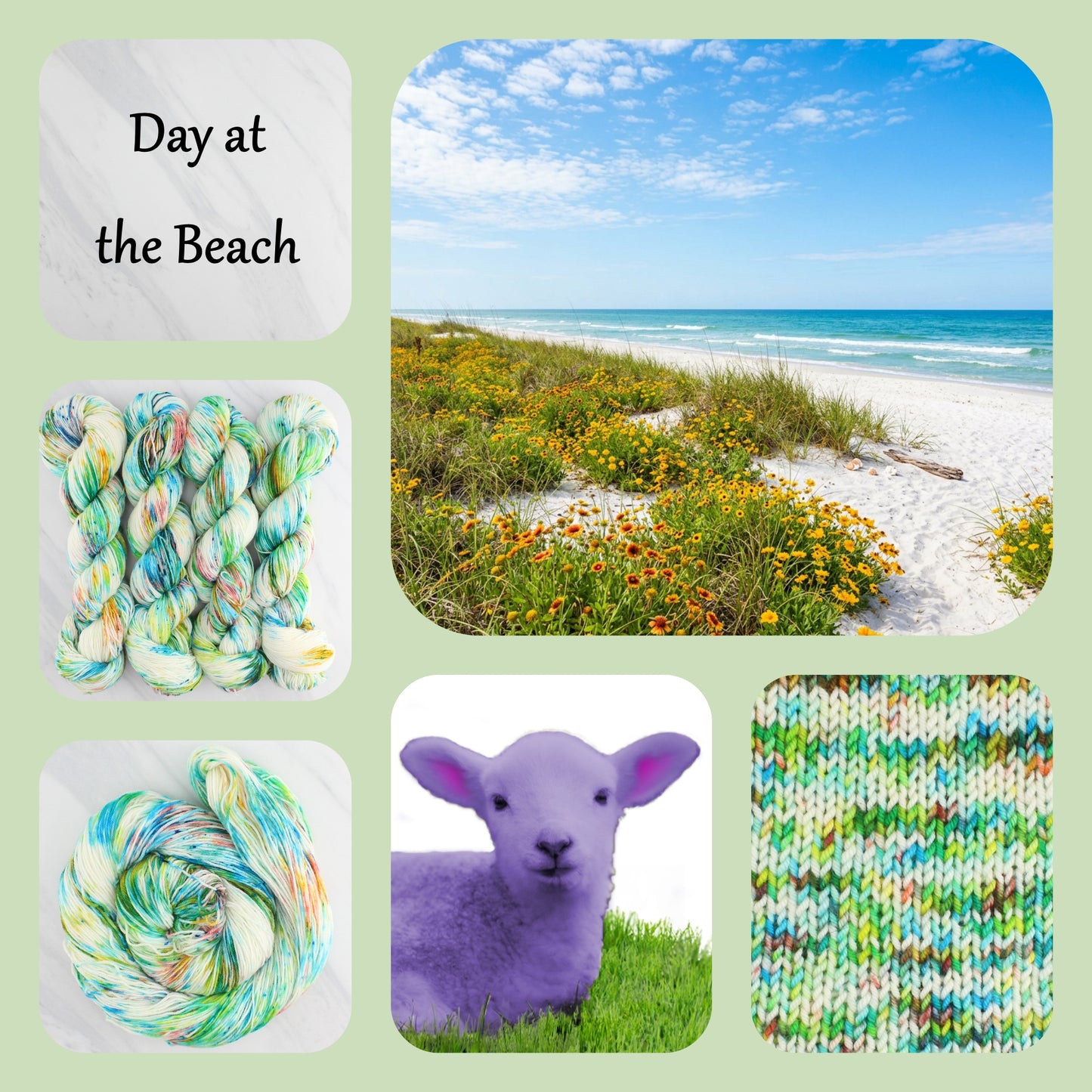 DAY AT THE BEACH - Yarn Dyed to Order