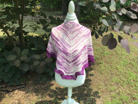 POOLS OF COLOR SHAWL by Deborah Bowanko - YARN SET #6 with Van Gogh's Starry Night on Sock Perfection and Sunflower Minis