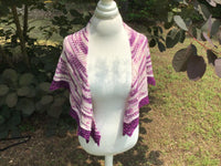 POOLS OF COLOR SHAWL by Deborah Bowanko - YARN SET #6 with Van Gogh's Starry Night on Sock Perfection and Sunflower Minis