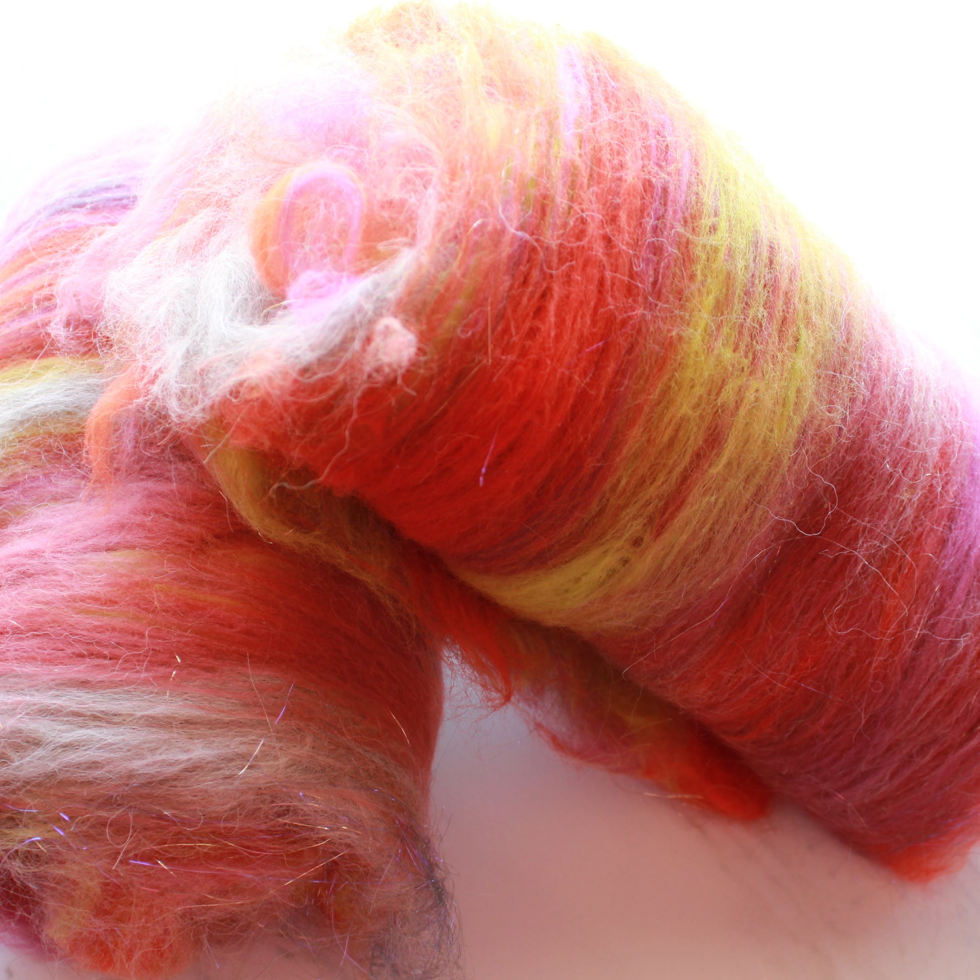 DRAGON FRUIT Art Batts to Spin and Felt - Purple Lamb