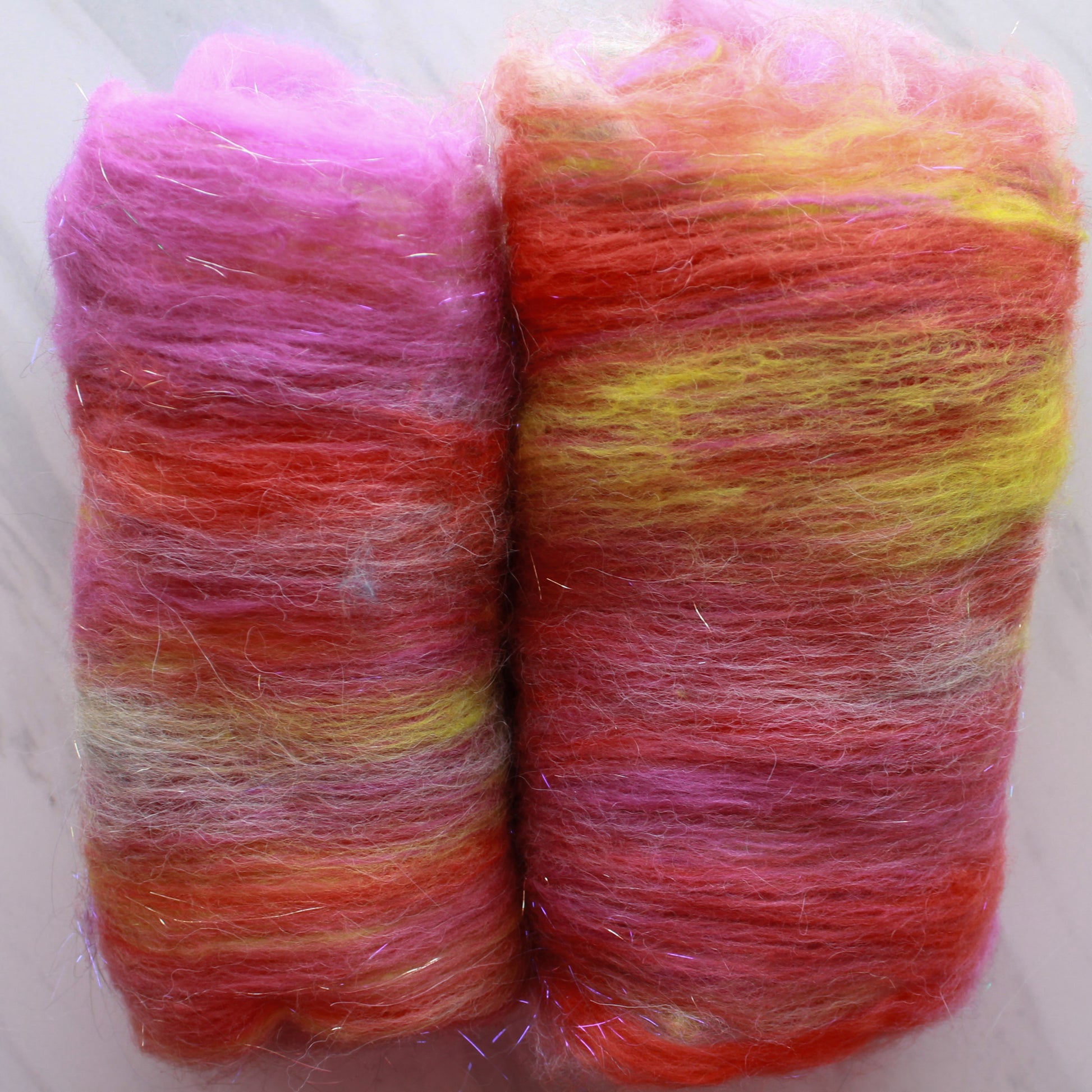 DRAGON FRUIT Art Batts to Spin and Felt - Purple Lamb