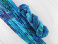 DREAMS OF THE SEA Indie-Dyed Yarn on Feather Sock