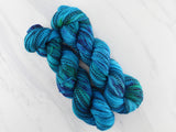 DREAMS OF THE SEA Indie-Dyed Yarn on Stained Glass Sock