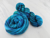 DREAMS OF THE SEA Indie-Dyed Yarn on Stained Glass Sock